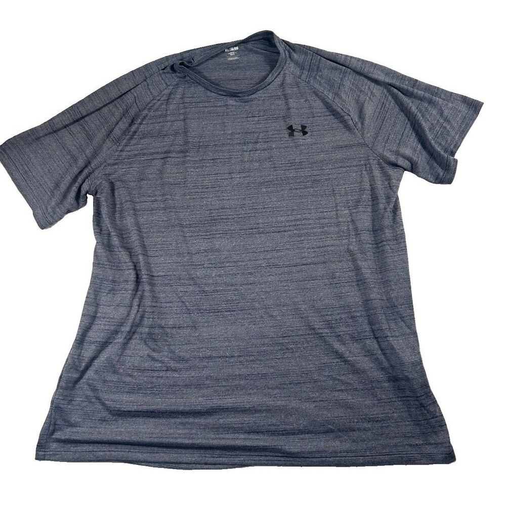 Under Armour Men's XL Loose Fit Heather Gray Short Sleeve Performance Shirt